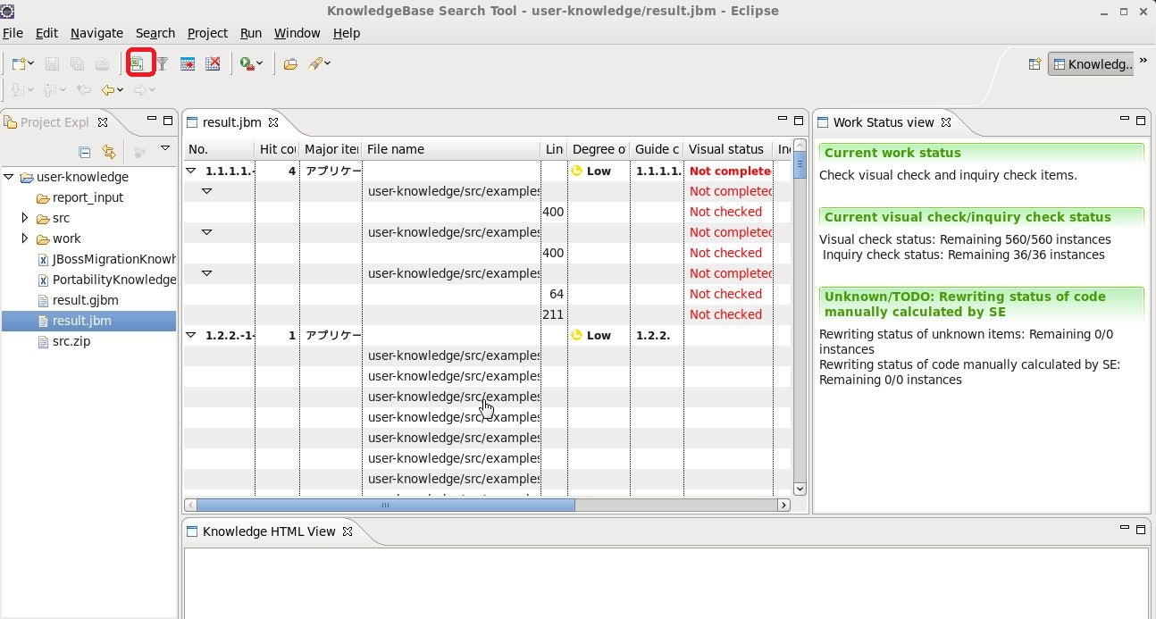 menu of jbm file editor to "Export to CSV"